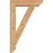 Ekena Millwork Traditional Slat Smooth Bracket w/ Offset Brace, Western Red Cedar, 5 1/2"W x 20"D x 32"H BKT0604X20X32TRA06SWR - alternate 4
